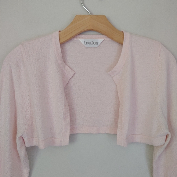 Lingadore Knit Crop Cardigan Bolero Ballet Size Small - Picture 4 of 15